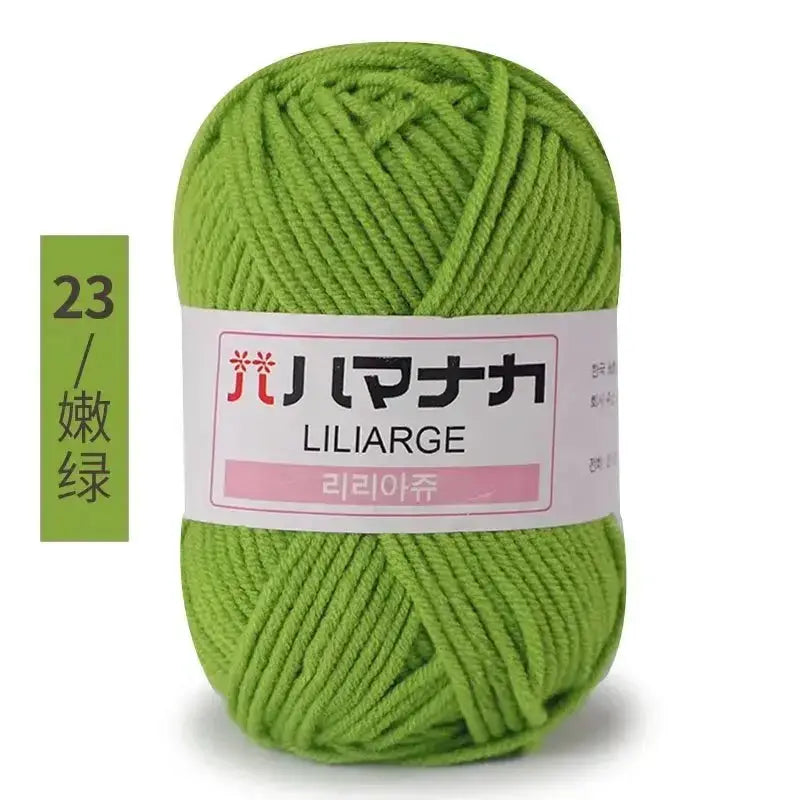 Milk Sweet Soft Cotton Baby Yarn Bamboo Blend Velvet Thick Wool For Hand Knitting And Crochet DIY Sweaters