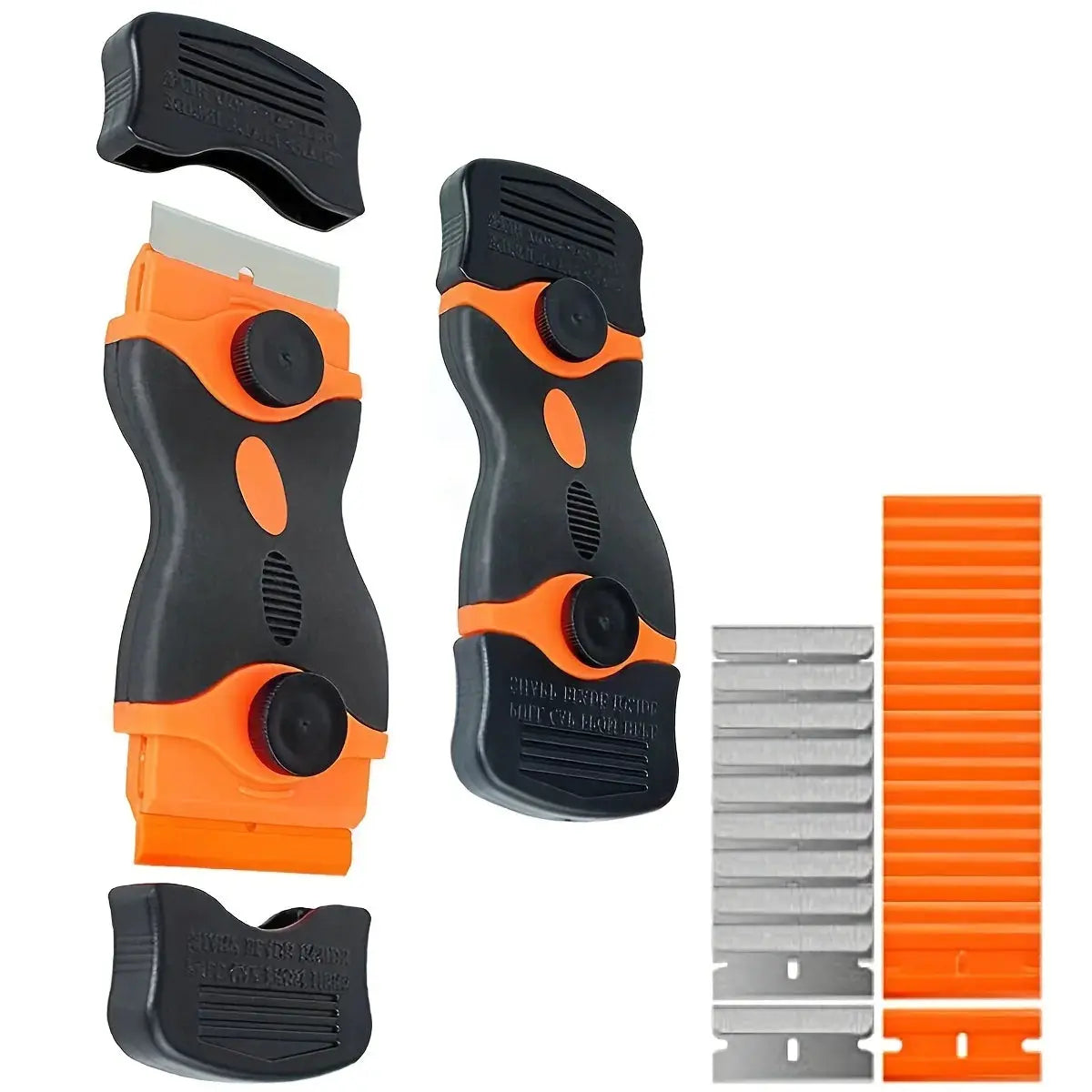 21 Pieces Razor Blade Scraper Double Edge Remover Tool With Blades For Labels Stickers Decals Removal Tint Vinyl