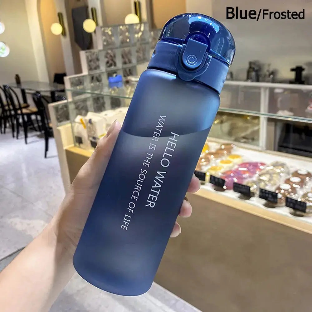 Sports Transparent Water Bottle 780ml Portable Gym Travel Clear Leakproof Drinking Bottle Frosted