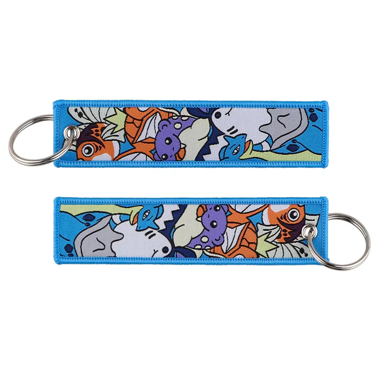 Gengar and Mewtwo Anime Keychain Zinc Alloy Double Sided Key Tag for Keys Car Motorcycle Gift for Men Women