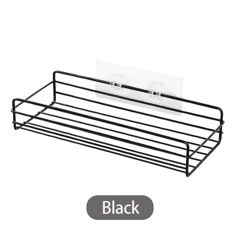 NovaLine Corner Frame Iron Shelf For Bathroom And Kitchen Punch Free Mounted Storage Rack For Shower And Cabinet