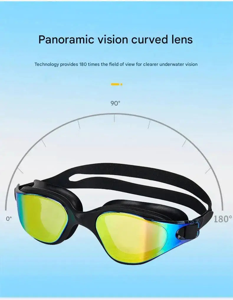 Unisex Adult Swimming Goggles Anti Fog Swim Glasses Adjustable Silicone Strap Waterproof Eyewear