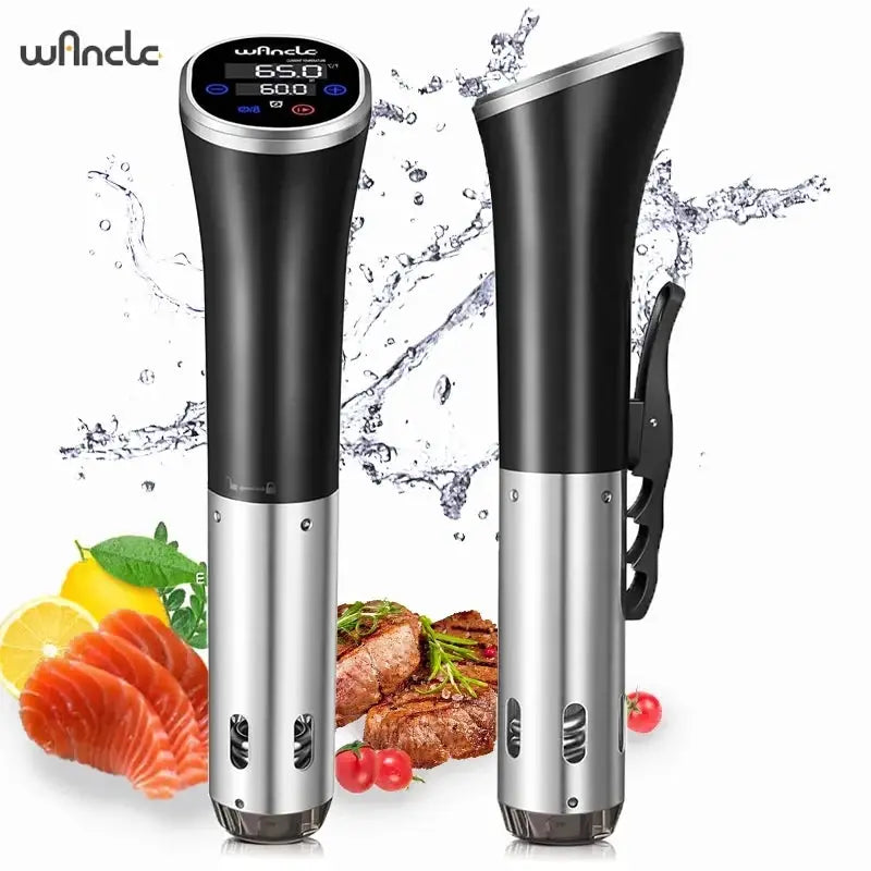 Wancle 1100W Sous Vide Immersion Circulator With LCD Touch Display IPX7 Waterproof Precise Vacuum Cooking