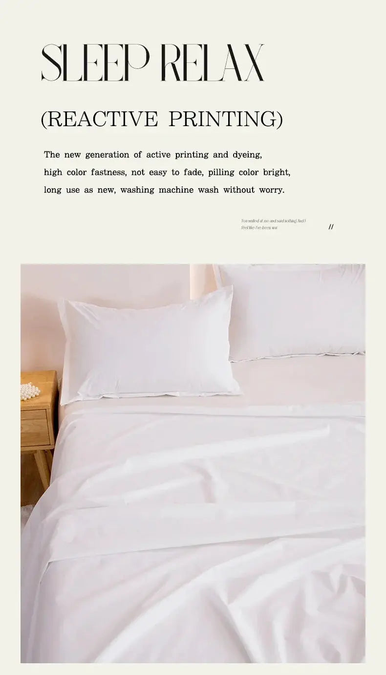 Simples Market TPU waterproof mattress cover on white bed with two pillows