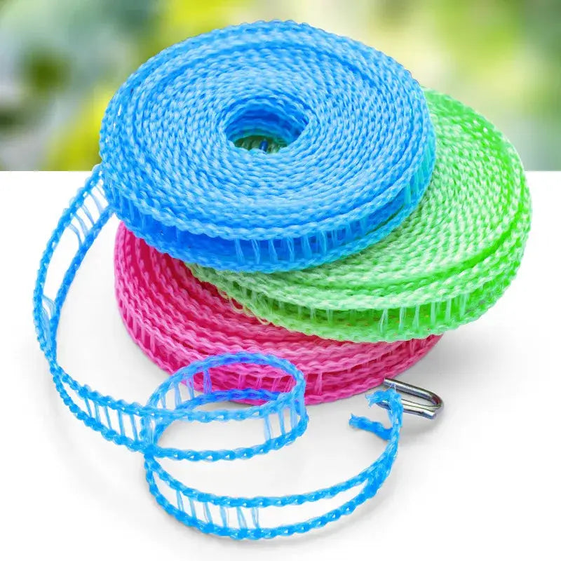Portable Clothesline With Upgraded Thickened Anti Slip Windproof Drying Rope For Outdoor Camping And Home Use