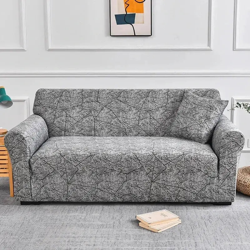 Flower Printed Elastic Sofa Cover Anti Slip Spandex Furniture Protector For Bedroom Living Room Office Decor