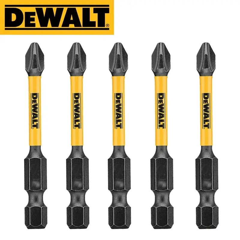 Dewalt PH2 57mm Impact Bit High Speed Steel 5 Piece Set For Power Drive Tools Kit