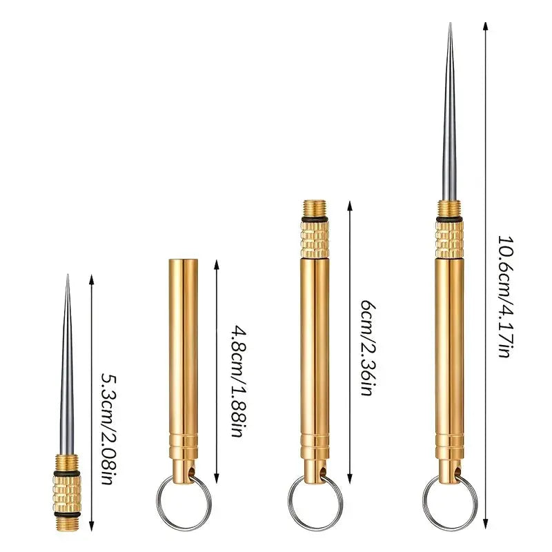 Creative Portable Stainless Steel Toothpicks Fruit Picks For Outdoor Camping Multicolor Set