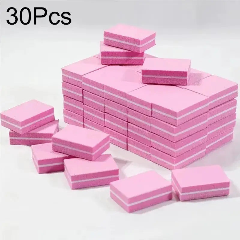 10 To 100 Pcs Mini Buffing Sanding Files Block For Manicure Pedicure Nail Art Buffer Polish Tools