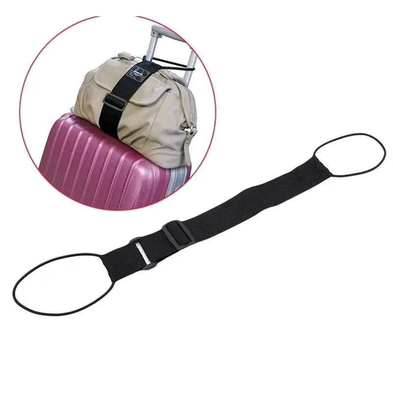 TravelEase Adjustable Luggage Strap Carrier For Secure Tie Down On Suitcases And Carry Ons