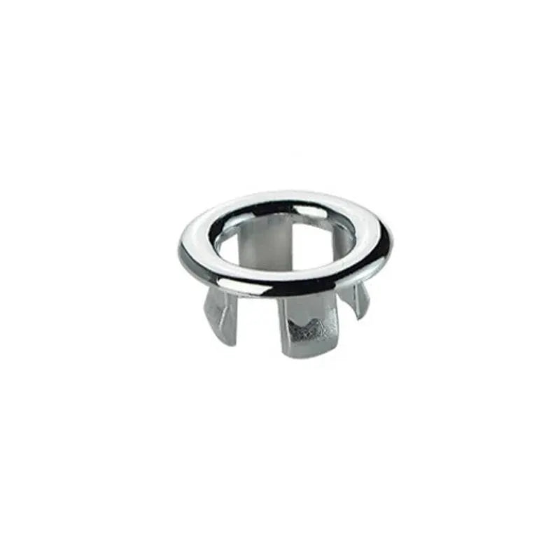 AquaGuard Round Overflow Hole Cover for Sink and Basin Fits 23mm to 25mm Diameters Minimalist Trim