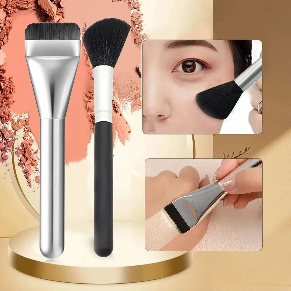 SilkLine Ultra Thin Foundation Brush For Precise Contour And Flawless Cream Makeup Blending