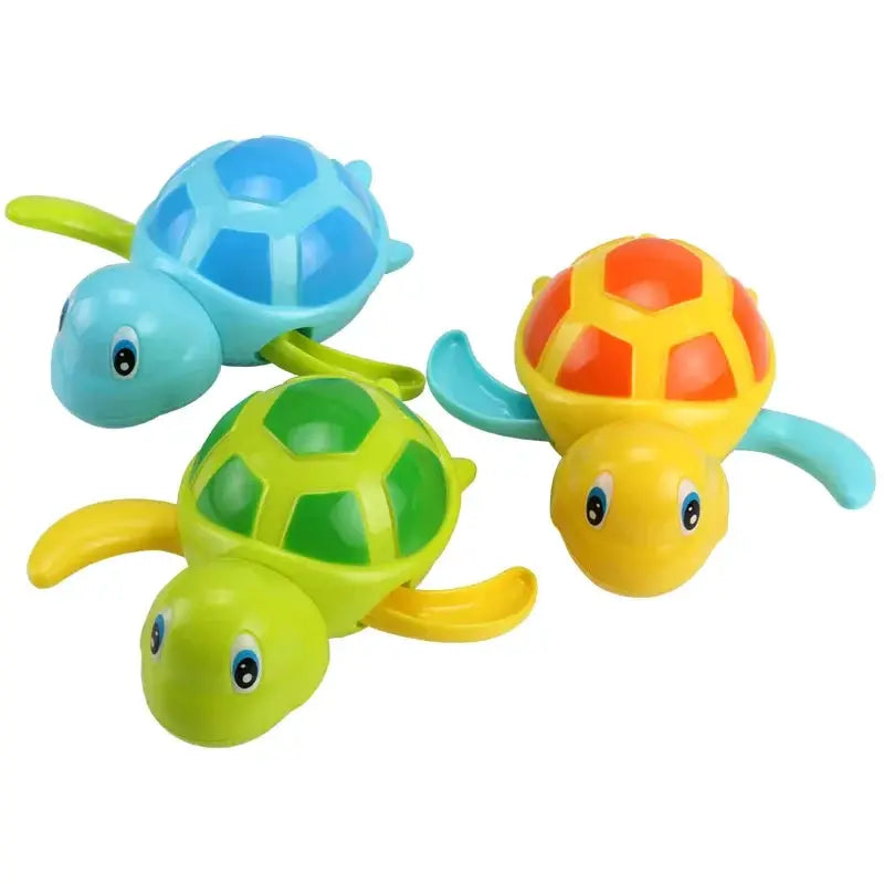Cute Cartoon Tortoise Water Toy For Babies Clockwork Bathtub Turtle Wind Up Chain Beach Bath Toy