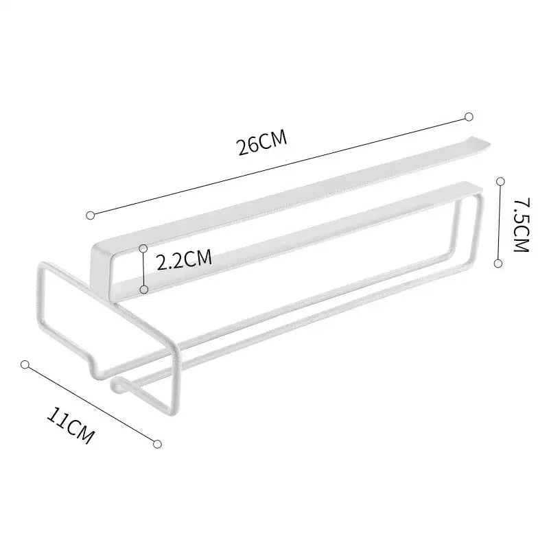 No Drilling Metal Wine Glass Holder Under Cabinet Stemware Rack For Kitchen Organization And Bar Storage