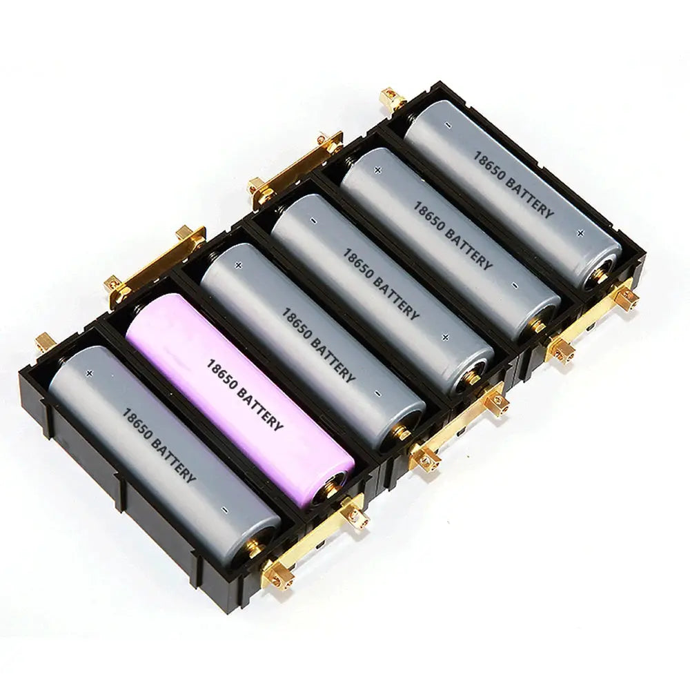 Simples Market 8-slot battery holder for 18650/21700 cells, solder-free DIY storage rack