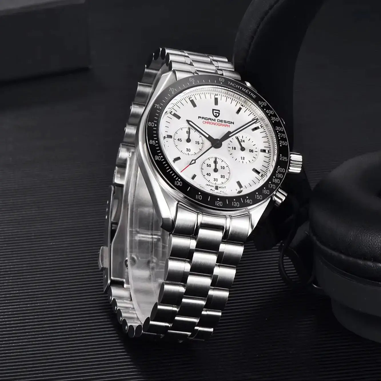 Pagani Design PD1701 V5 Mens Luxury Quartz Chronograph Watch 100M Water Resistant AR Sapphire Glass
