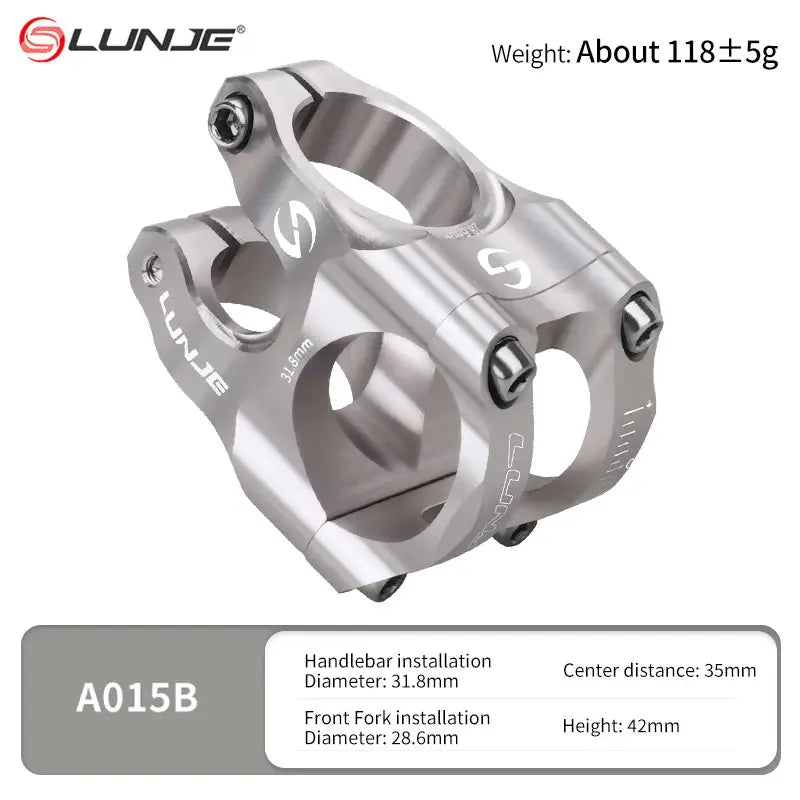 CNC Mountain Bicycle Stem 31.8mm Short Power Riser For MTB And Road Bikes High Strength