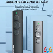 Bluetooth Page Turner Wireless Remote For Ebook Readers And Smartphones With Swipe Video Control