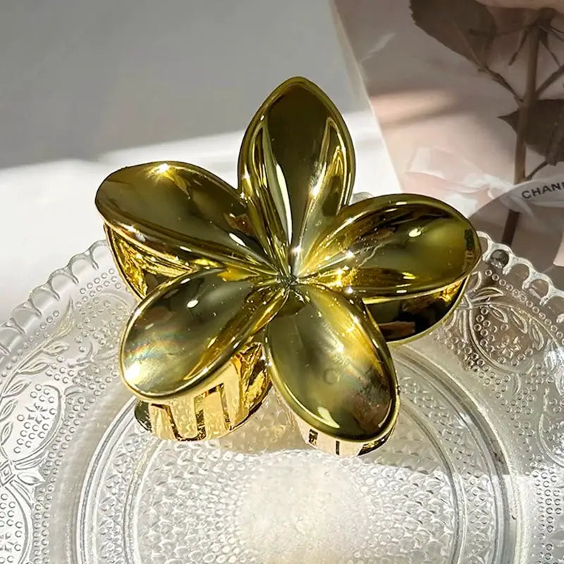 Boho Bloom Fashion Flower Hair Clips For Women Large Claw Hairpins With Secure Hold