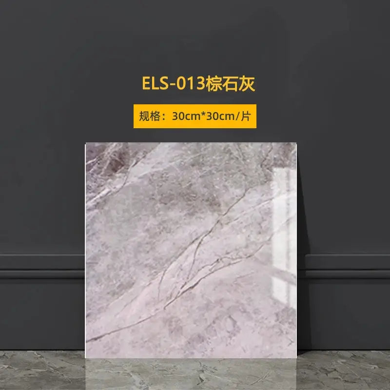Imitation Marble Tile 3D Wall Sticker, self-adhesive, waterproof, gray marble pattern, 30cm x 30cm per piece