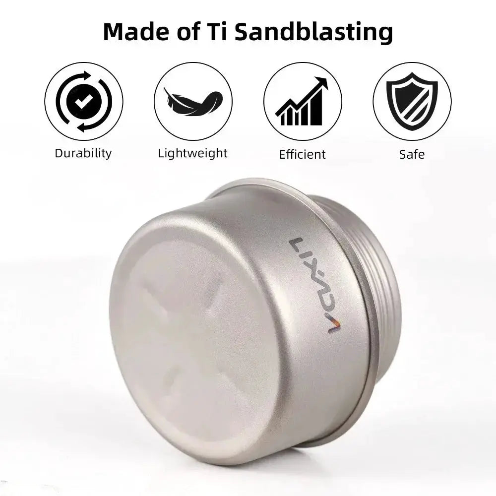 Portable Mini Camping Stove Aluminum Alloy Alcohol Stove With Lid For Outdoor Hiking Backpacking Cooking