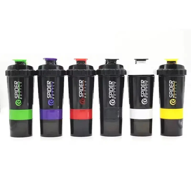 3 Layer Shake Cup Protein Powder Stirring Cup Fitness Bottle Large Capacity Gift