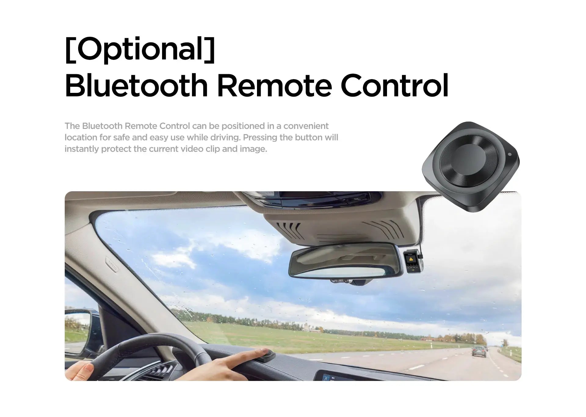 VIOFO A119MINI-2 dash cam with optional Bluetooth remote control, 2K 60FPS, GPS and 5GHz Wi‑Fi