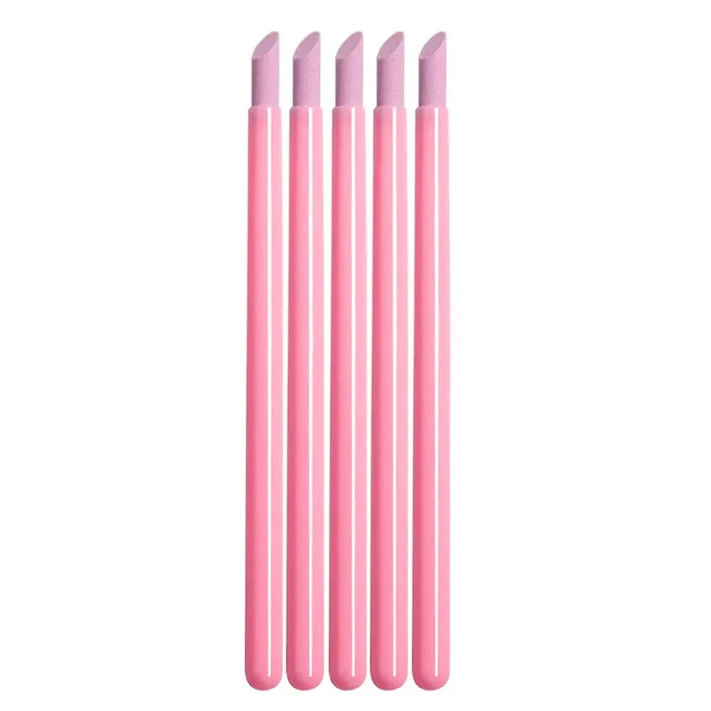 Quartz Stone Nail File Kit Scrub Rods Cuticle Remover Dead Skin Remover Portable Lightweight Handy Manicure Tools Gift