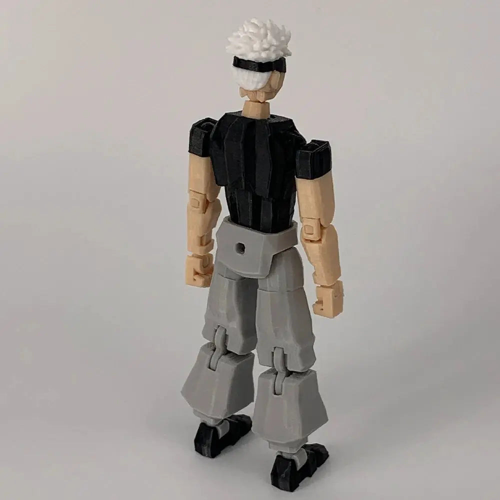 3D Printed Jujutsu Kaisen Gojo Satoru Action Figure Multi Jointed Shapeshift Display Model Collectible Gift