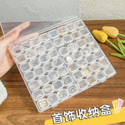 Portable Transparent Jewelry Box For Earrings And Necklaces With Antioxidation Tray And Travel Storage