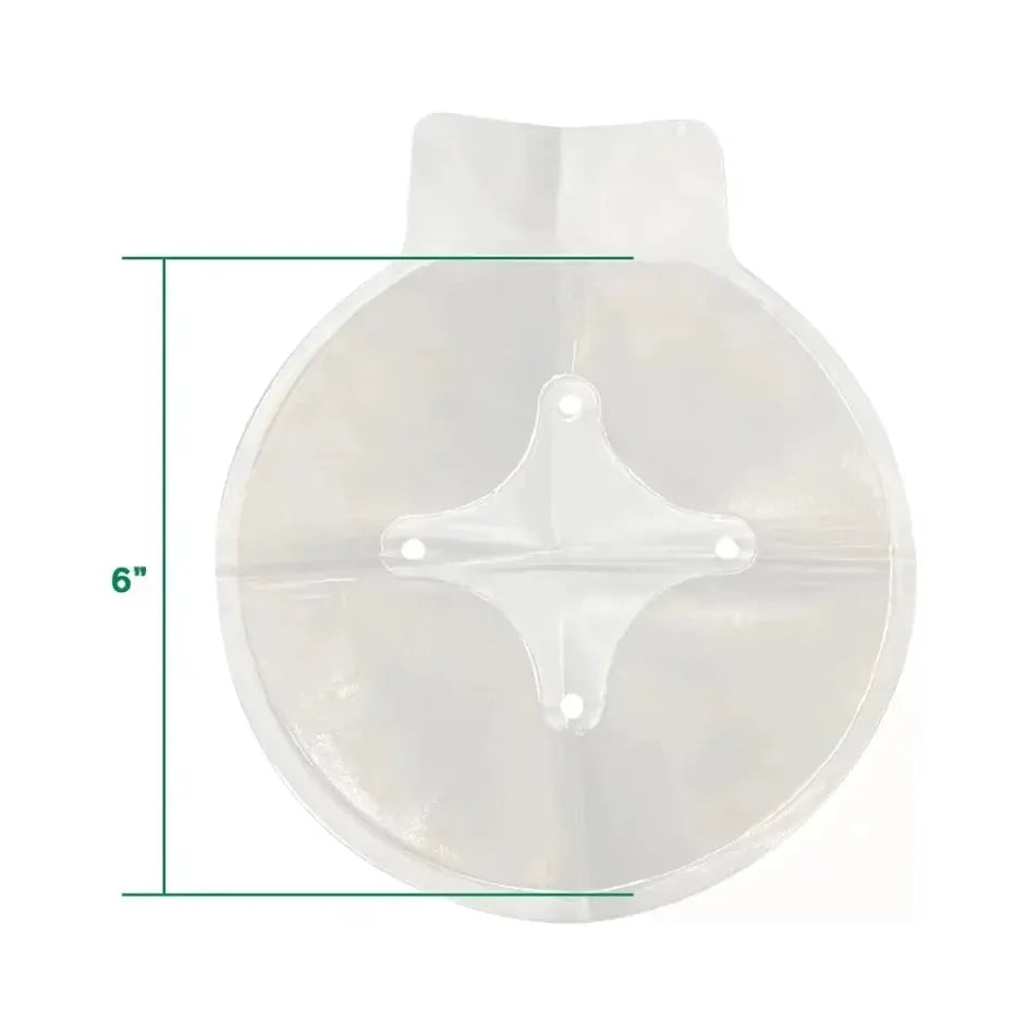 Chest Seal by Simples Market, transparent round 6-inch diameter wound care vent with adhesive border