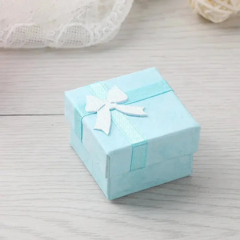 12 Pack Paper Jewelry Boxes Multi Color Gift Packaging For Earrings And Rings 4 By 4 By 3 Cm Wholesale
