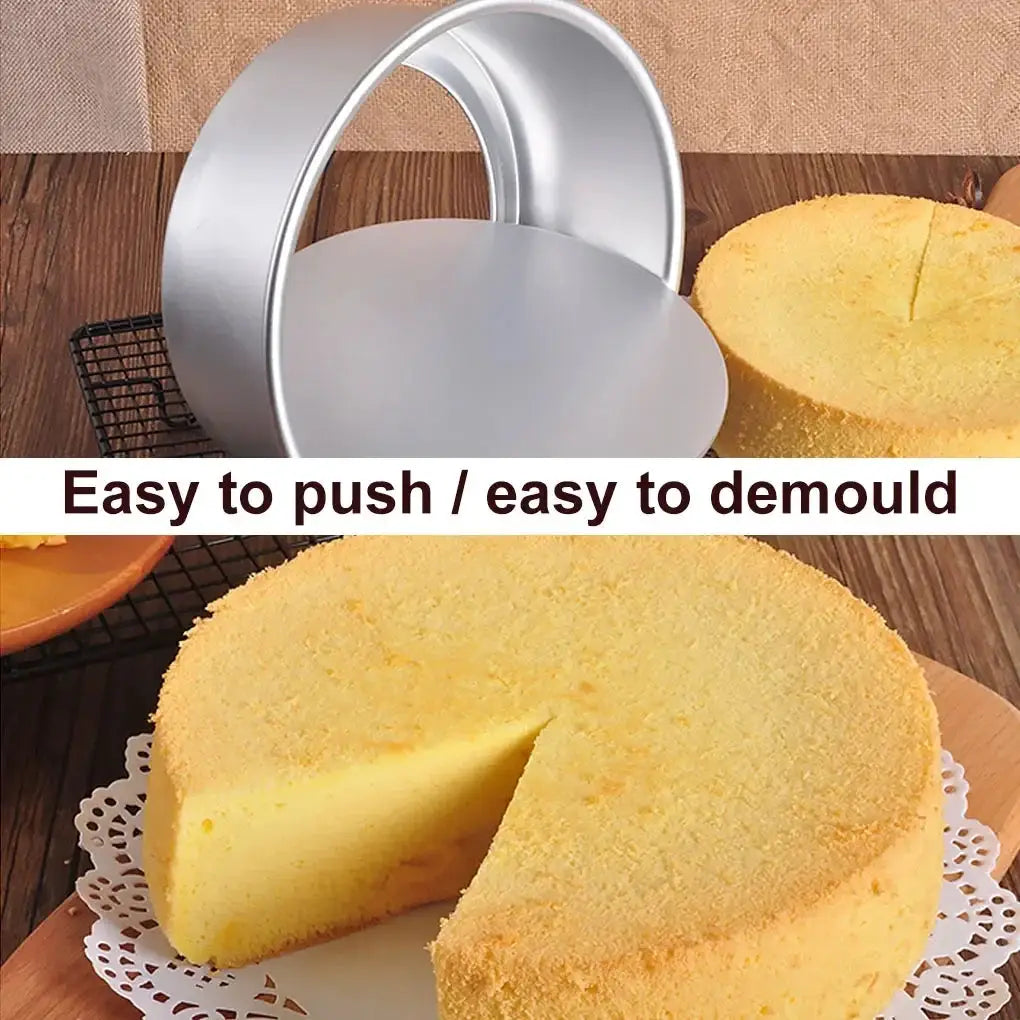 Tiered Round Cake Molds Set 4 6 8 10 12 Inch Removable Bottom Aluminum Alloy Nonstick Pans Kitchen Tools