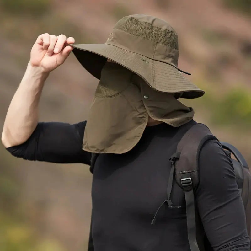 Unisex Fishermans Hat Sun Hat For Outdoor Quick Dry Breathable Fishing Summer Protection