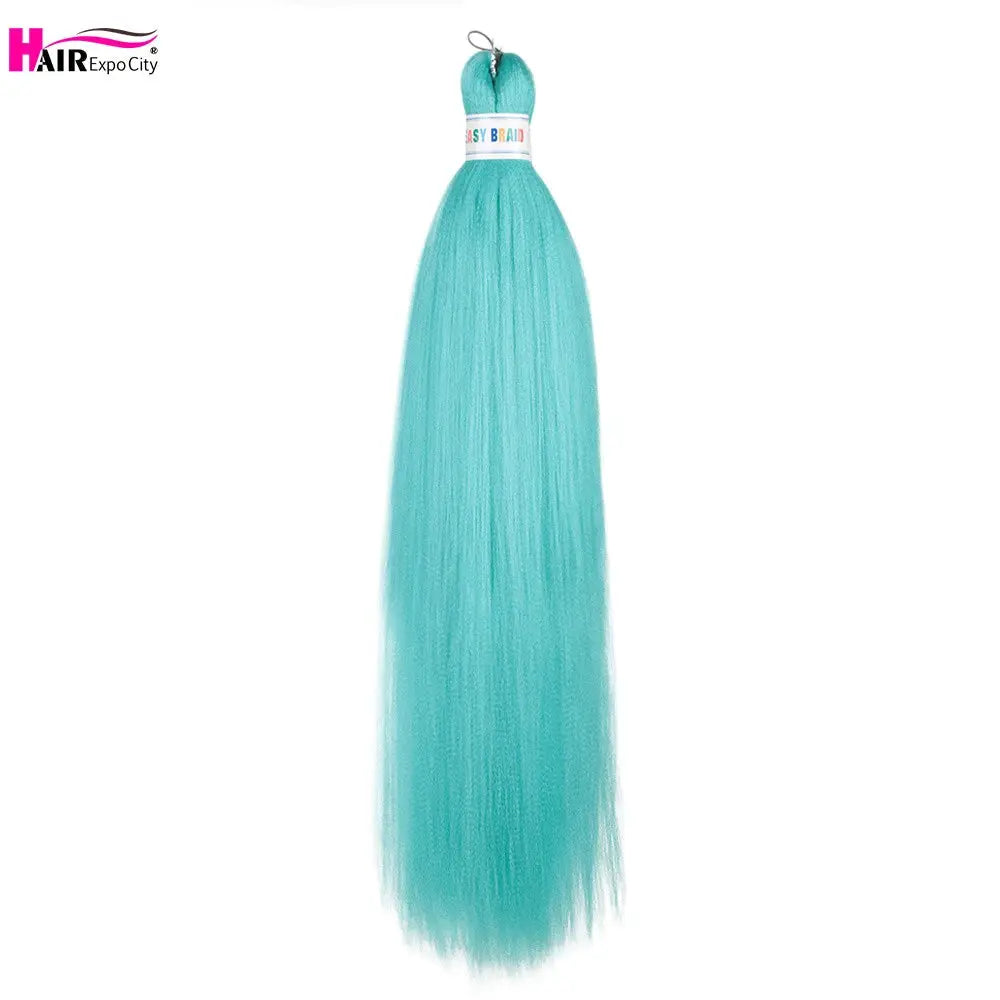 Easy Braids 26-inch turquoise synthetic jumbo braids hair extensions