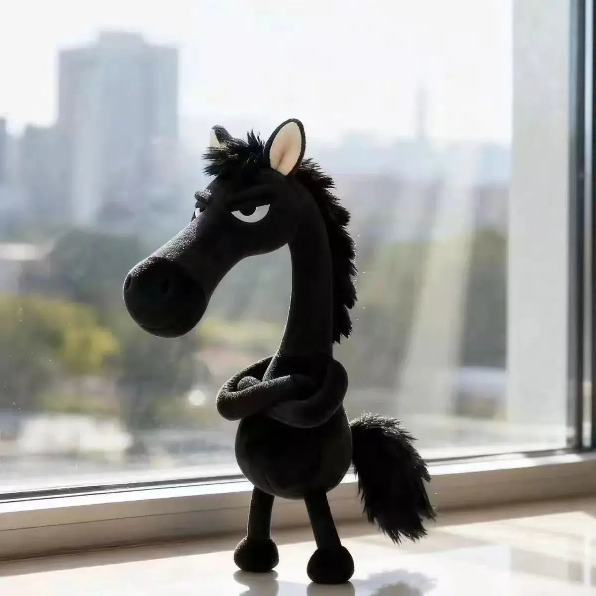 Plush Arrogance Pony Keychain For Women Bag Pendant Decor Cute Plush Horse Car Keychain Party Gift Accessory