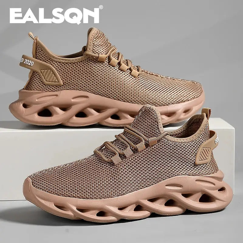 Unisex Running Shoes Breathable Mesh Upper Lightweight EVA Outsole Casual Sneakers For Men Women Outdoor Activities