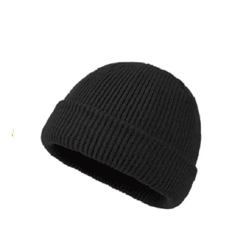 Rimiut Unisex Knitted Beanie Hat Wool Winter Cap Warm Solid Color Fashionable Autumn Men Women