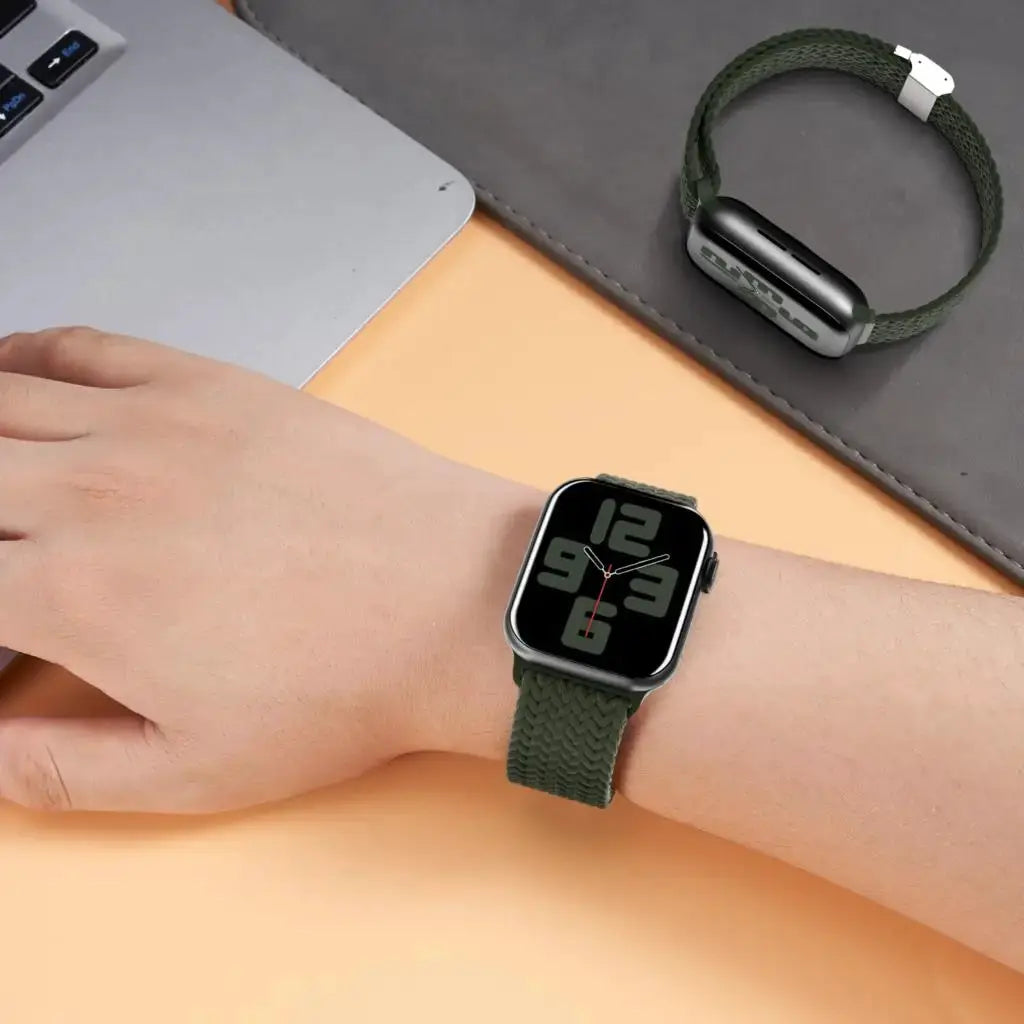 Strap For Apple watch band 46mm 45mm 44mm 49mm 40mm 41mm 42mm Braided loop correa bracelet iWatch series 10 8 9 7 5 2030
