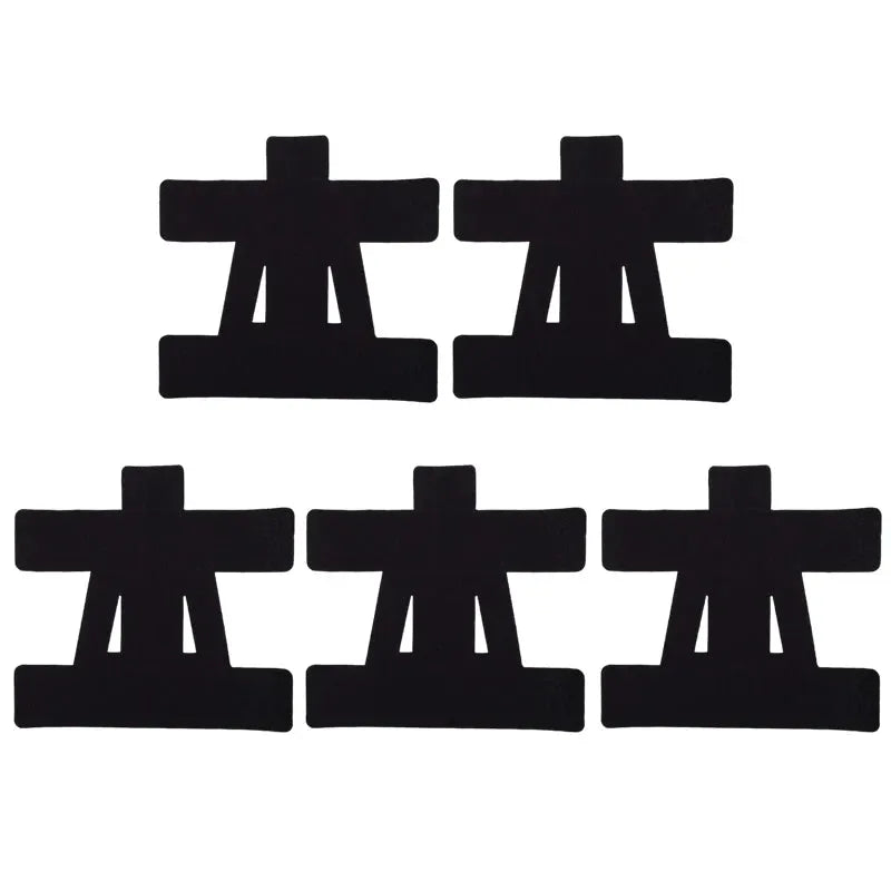 Shoulder kinesiology tape pre-cut pieces set of six in black