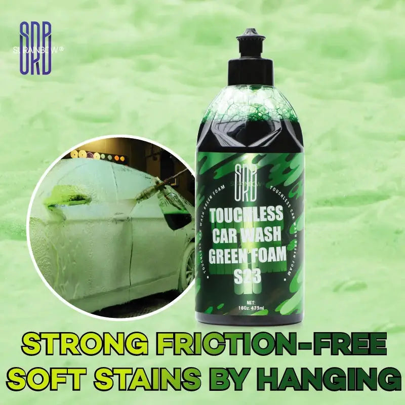 Simples Market Green Foaming Car Wash Soap bottle with green label; safe for cars, trucks, motorcycles, RVs.