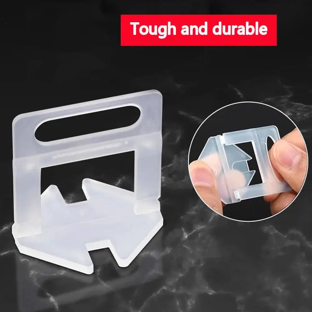 Tile Leveling System For Floor And Wall Installation With Wedges Clips And Pliers Spacers For Precise Tile Alignment