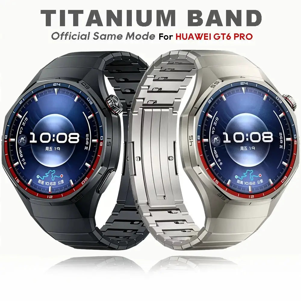 No Gaps Titanium Strap for Huawei Watch GT 6 Pro 46mm Metal Luxury Original 1:1 Bracelet belt correa Huawei Watch GT6 Pro band