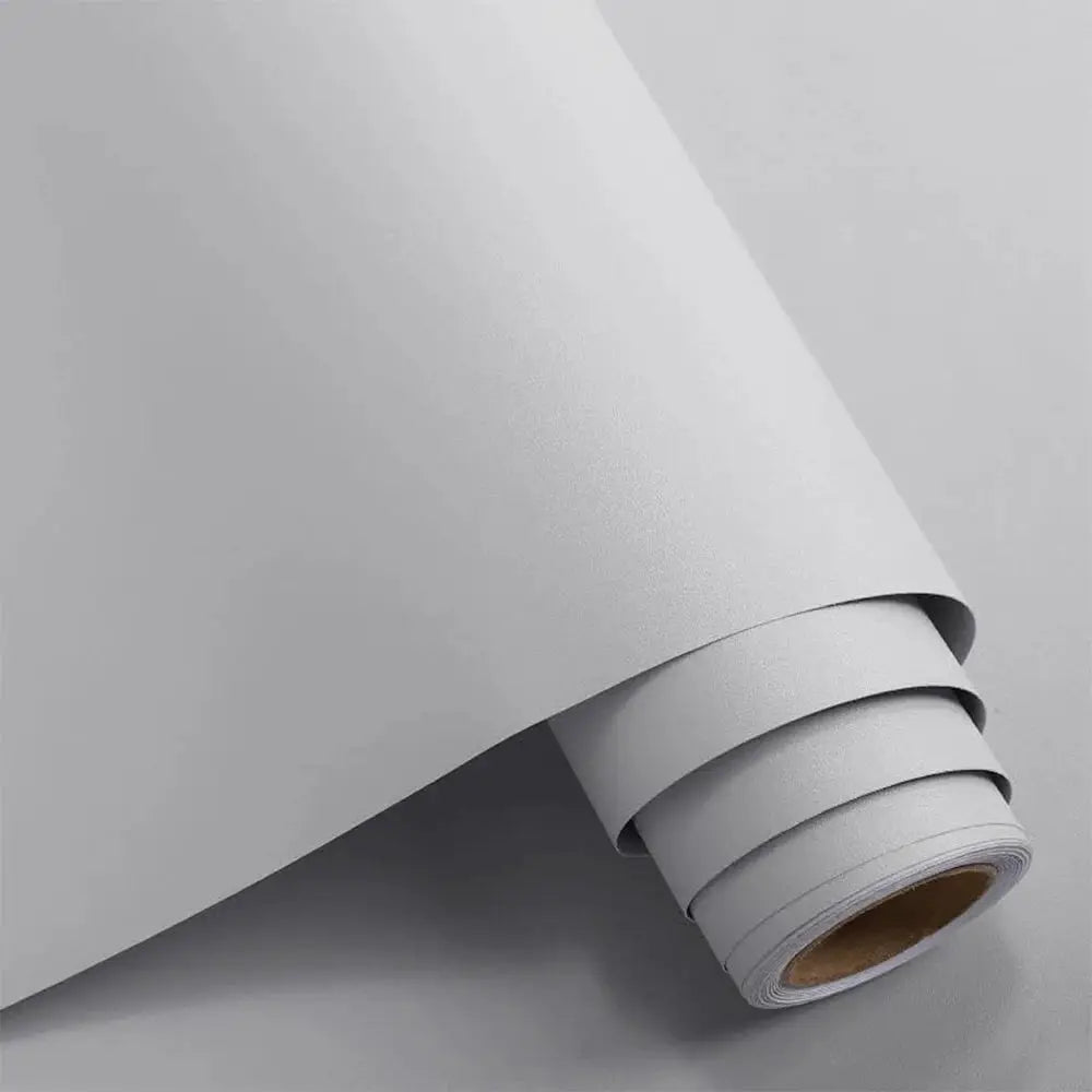Thickened Pure Black Removable Waterproof Wallpaper Matte Self Adhesive Contact Paper for Walls Counters Cupboards PVC