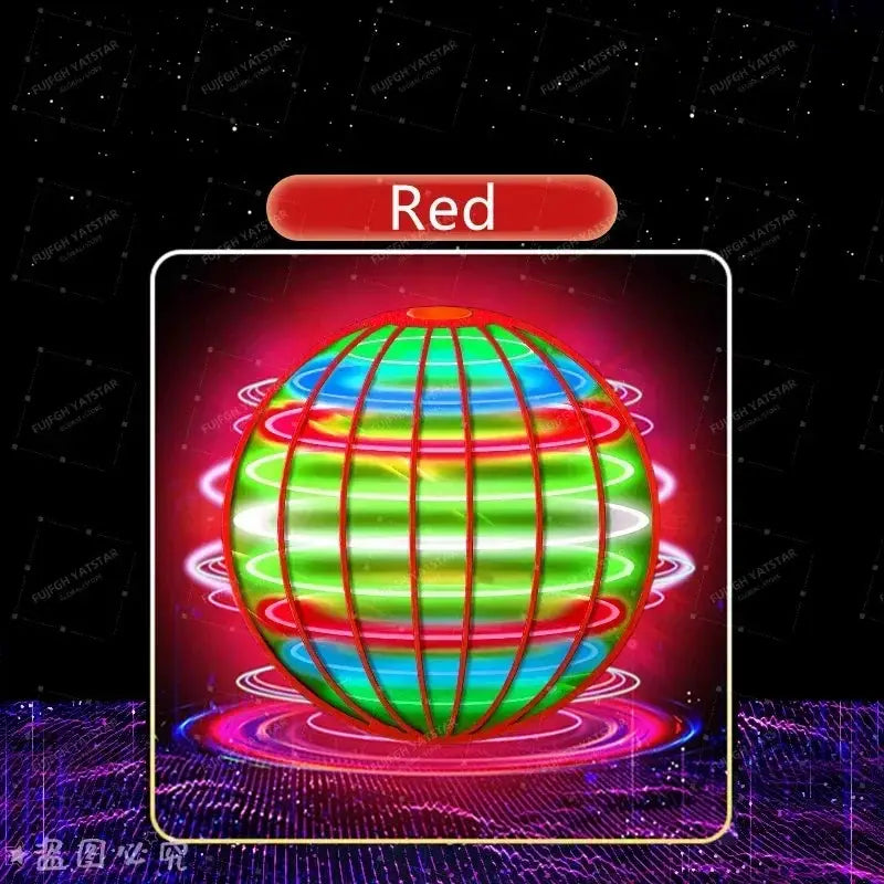 Flying Ball Hand Controlled Color LED Cosmic Globe 360 Degree Rotating Suspension Ball Toy for Indoor and Outdoor Play