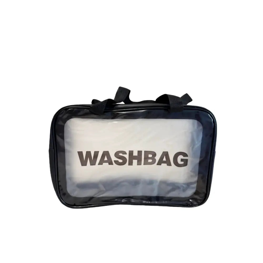 ClearView Portable Cosmetic Bag Large Capacity Dustproof Transparent PVC Travel Organizer For Makeup