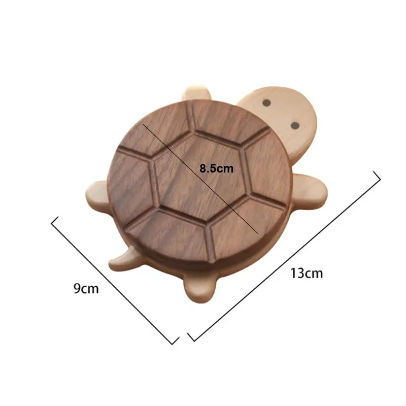 Black Walnut Solid Wood Turtle Coaster Insulation Mat Tableware
