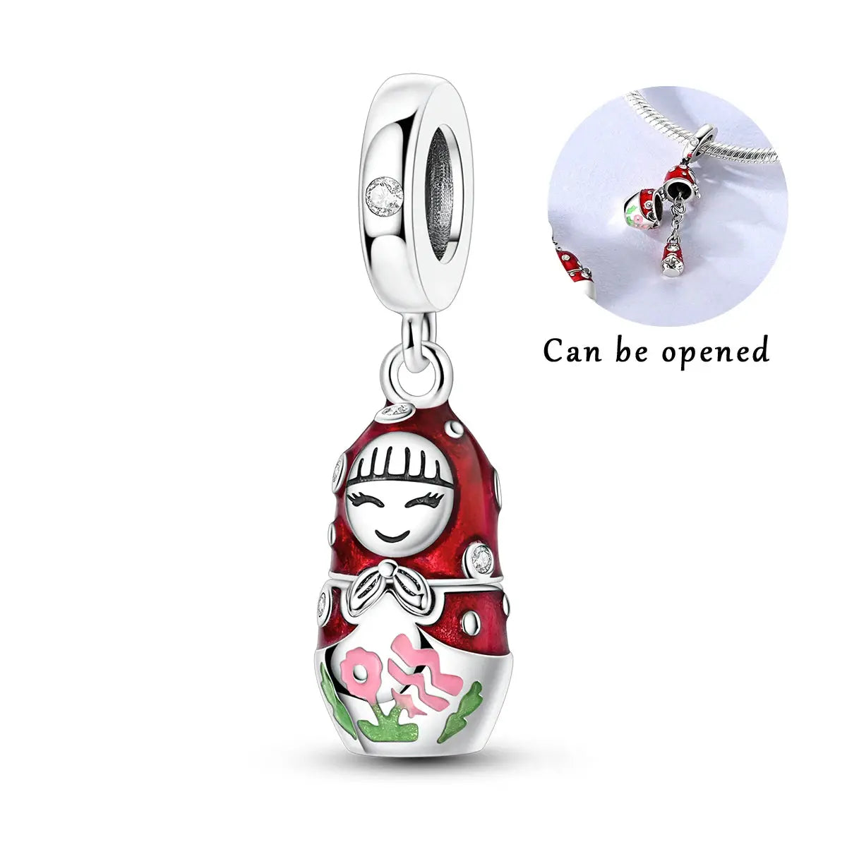925 Silver Charms Beads for Pandora Style Bracelets Women Animal Charms in Blue Red Green Pink Yellow Gift