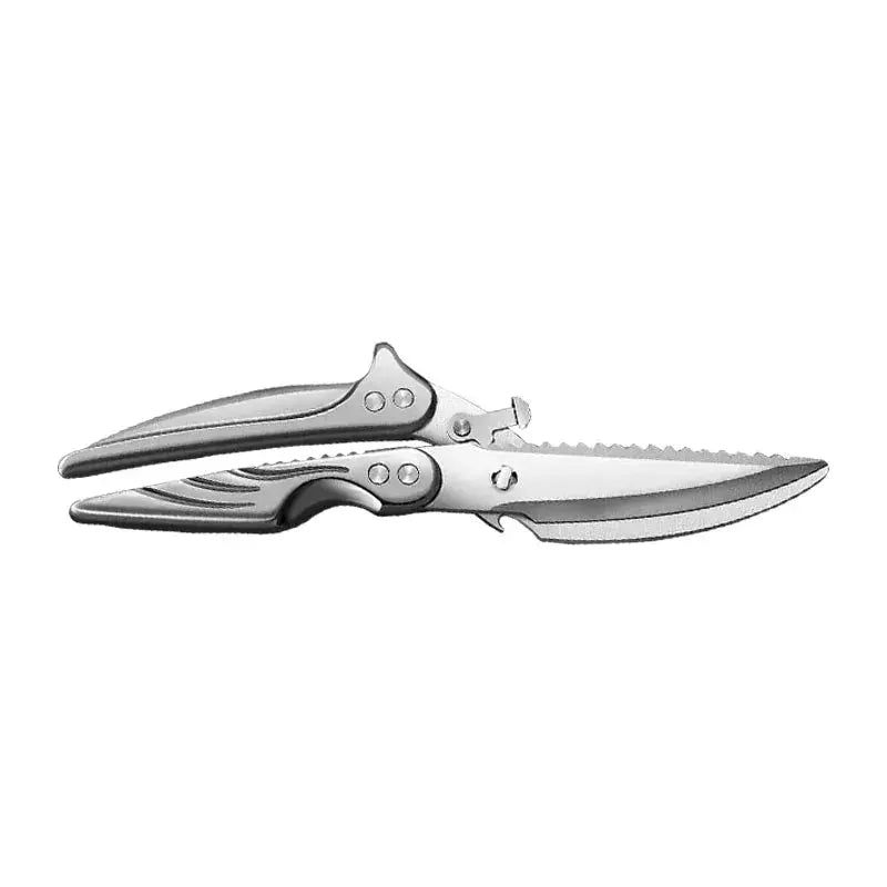 Brand Kitchen Scissors Black Titanium Stainless Steel Heavy Duty Bone Cutting Shears For Chicken Duck Goose