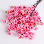 Peach Blossom Artificial Flowers Bouquet Silk Flowers For Home Decor Garden Wedding Decoration Outdoor Vase Ornament Set